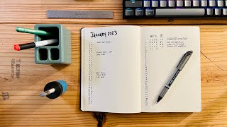 Minimalist Bullet Journal Setup for the New Year [upl. by Epotimet702]