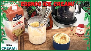 NINJA CREAMI EGGNOG ICE CREAM Your New Favorite Holiday Treat [upl. by Carlye450]