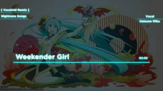 【Nightcore】 Weekender Girl 【VOCALOID】 [upl. by Rramel]