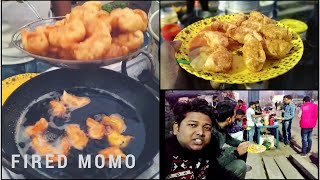 Fried Momo in Asansol near Sentrum Mall  indian Street food Vlog [upl. by Kred818]