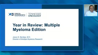 Chimeric Antigen Receptor TCell Therapy Bispecific Antibodies and ADCs for MM Jesús G Berdeja MD [upl. by Nedmac]