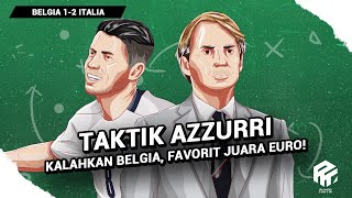 Kalahkan Generasi Emas Belgia  Taktik Italia dengan Banyak Formasi  Redam Skema 3 Bek [upl. by Lletnom861]