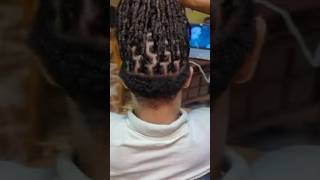 Crochet retwist locs  loc maintenance crochetdreadlocks locs menwithdreadlocks [upl. by Leak134]