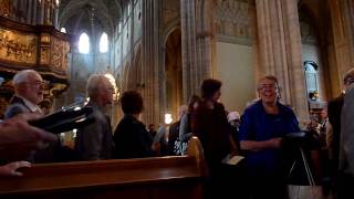 Solemn high mass in the Cathedral of Uppsala 7  Recessional and hymn outside the church [upl. by Dirraj]