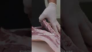 How To Cut Pork Belly For Bacon🥓🥓 shorts pork bacon thebeardedbutchers [upl. by Roxanna]