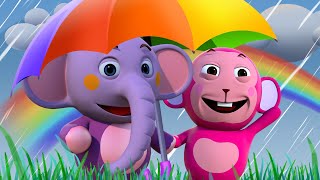 Baarish Aayi Cham Cham Cham ⛈⛱  Hindi Rhymes For Kids [upl. by Elana50]