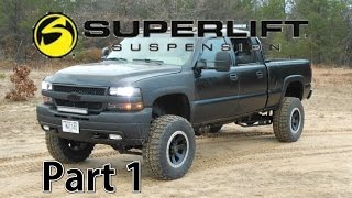 Project Midnight Silverado 2500HD Superlift 6quot Lift Install Part 1 Disassembly and Modifications [upl. by Draner]