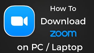 How To Download Zoom App on PC  Laptop [upl. by Ramhaj]