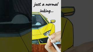 Lamborghini Aventador drawing 🚗 Car drawing lamborghini shorts drawing cars lamborghini art [upl. by Luzader]