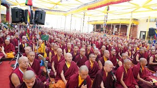 Kagyur transmission giving by HE Sangye nyenpa Rinpoche at benchen monastery rumtekkarmaekhenpo [upl. by Babbette]