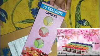 tea light candle review  Flipkart fraud  100 candle dikha sirf 10 candle diya flipkart unboxing [upl. by Enoob]