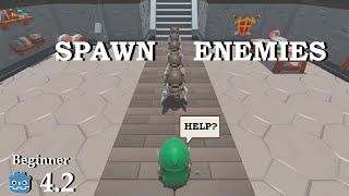 create a Enemy spawner  Learn Godot 4 3D  no talking [upl. by Baker]