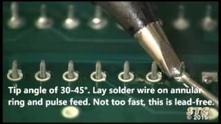 Professional Soldering Hand Soldering Techniques  Lead Free [upl. by Ydnal]