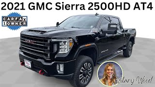 2021 GMC Sierra 2500HD AT4 at Valley GMC  WalkAround Video with Hilary Wood 253 737 2036 [upl. by Anilecram]