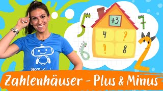 Zahlenhäuser – Plus amp Minus  Mathematik  Silicon Valley Kids [upl. by Lavud]