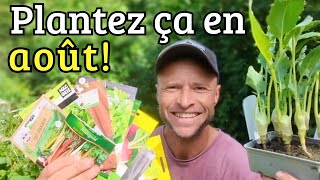 Semis en août 14 LÉGUMES que vous pouvez semer MAINTENANT [upl. by Nolad]