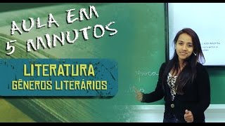 LITERATURA  GÊNEROS LITERÁRIOS 5MIN [upl. by Noswal143]