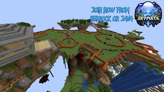 Minecraft Community Realm  JOIN SKYMATA  SkyHold day 4 [upl. by Pastelki698]