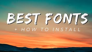 Best Free Fonts in 2022  How To Install custom fonts in 2023 [upl. by Nasho]