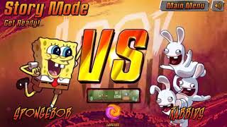 Super Brawl 3 Story Mode Spongebob Squarepants [upl. by Aihsemot647]