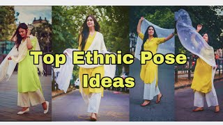 Top Poses for Girls in Ethnic Wear  Pose With Dupatta  Suit amp Kurtis pose MYClicks Instagram [upl. by Yatnod58]