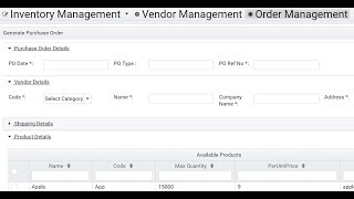 Vendor Management System in Angular with Restful Service [upl. by Anicul]