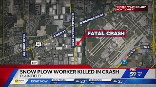 Snowplow driver killed in crash [upl. by Davies156]