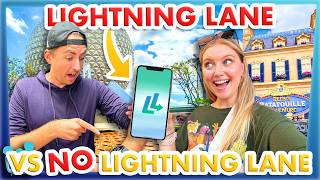 Lightning Lane VS NO Lightning Lane in EPCOT [upl. by Charie]