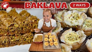 BAKLAVA 2 WAYS  Chef RV [upl. by Ayo]