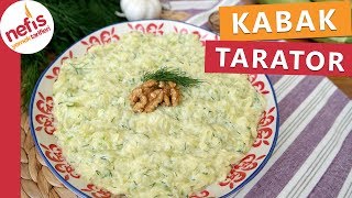 Dereotlu Kabak Tarator Tarifi  Tavsiye Ederiz Pratik Ve Lezzetli Bir Meze [upl. by Monti]