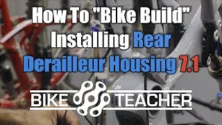 How to install internally routed rear derailleur housing FSR [upl. by Nwonknu]