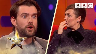 Olivia Colman is confused by Jack Whitehalls American accent  The Graham Norton Show  BBC [upl. by Aikahc]