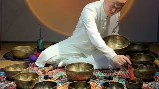 Healing Frequencies of Tibetan Bowlssingingbowlmeditationmusicsoundbathssleep [upl. by Dasteel]