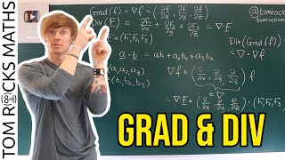 Oxford Calculus Gradient Grad and Divergence Div Explained [upl. by Erapsag]