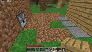 Minecraft Tutorial  Hidden Rapid Fire Dispenser Trap with Redstone [upl. by Ymirej]