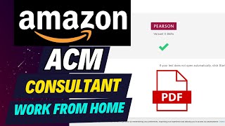 Amazon ACM Consultant Assessment Test  Amazon Level 4 Interview Questions  Work From Home Amazon [upl. by Shara372]