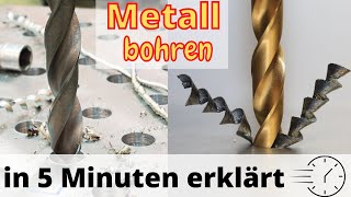 Richtig bohren in Metall  in 5 Minuten erklärt [upl. by Atiuqihs]