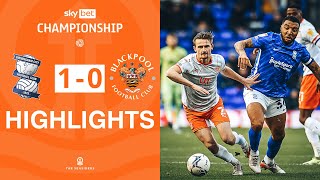 Highlights  Birmingham City v Blackpool [upl. by Aranaj405]