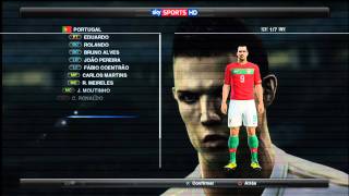 PES 2012 FACES PORTUGAL HD [upl. by Ahsinej]