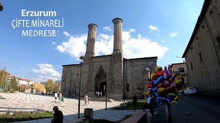 ERZURUM ÇİFTE MİNARELİ MEDRESE I Double Minaret Madrasa I QOŞ FİNAL MƏDRƏSİ erzurum palandöken [upl. by Ellicott]