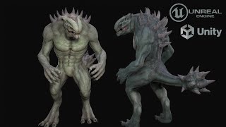 Large alien monster 3d model preview [upl. by Fredrika546]