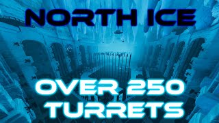 Center North ICE moonpool defense 250 turret setup  ARK Ascended [upl. by Luaped]