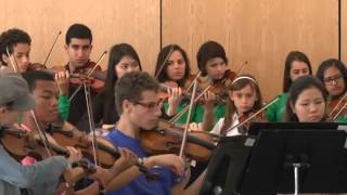 Perlman Music Program 122915  Super Strings and Orchestra Rehearsal [upl. by Gnah294]