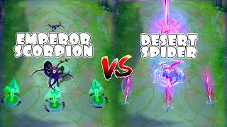 Gusion Desert Spider VS Emperor Scorpion Skin Comparison [upl. by Ibot]