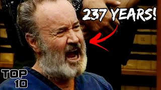 Top 10 Insane Courtroom Outbursts to Maximum Sentencing [upl. by Laynad835]