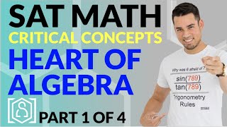 SAT Math Critical Concepts for an 800  Heart of Algebra Part 1 of 4 [upl. by Artapoelc]