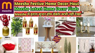 Meesho में इतना सुन्दर होम डेकोर कभी नहीं देखा  Meesho Festive Home Decor Haul  meesho homedecor [upl. by Ahsinnod]