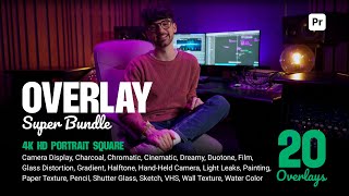 Overlay Super Bundle Premier Pro Tutorial [upl. by Wanids]