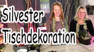 DIY Silvester Dekoration selbermachen Silvesterdeko basteln für die Tischdeko  das Tutorial [upl. by Mouldon]