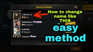 How to add symbols in name  PUBG MOBILE [upl. by Akvir]